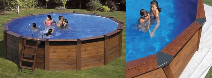 Baseny Drewniane Gre Island wykonane z drewna o wysokiej jakości z wykończeniami Baseny Drewniane Gre Island