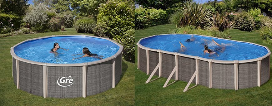 Baseny Gre Fuzja o 135 cm wysokości z konstrukcją hybrydową Baseny Gre Fuzja